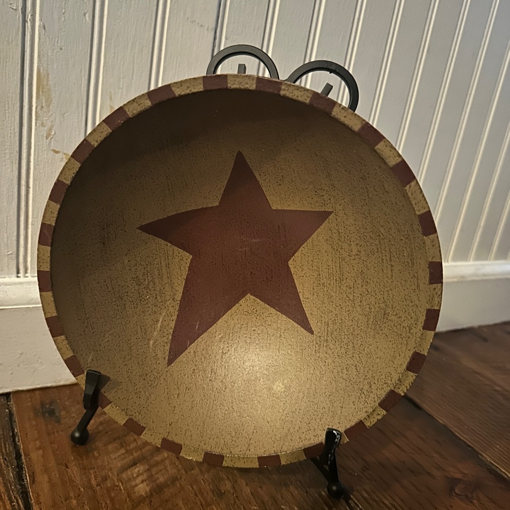 Rustic Star Decorative Bowl